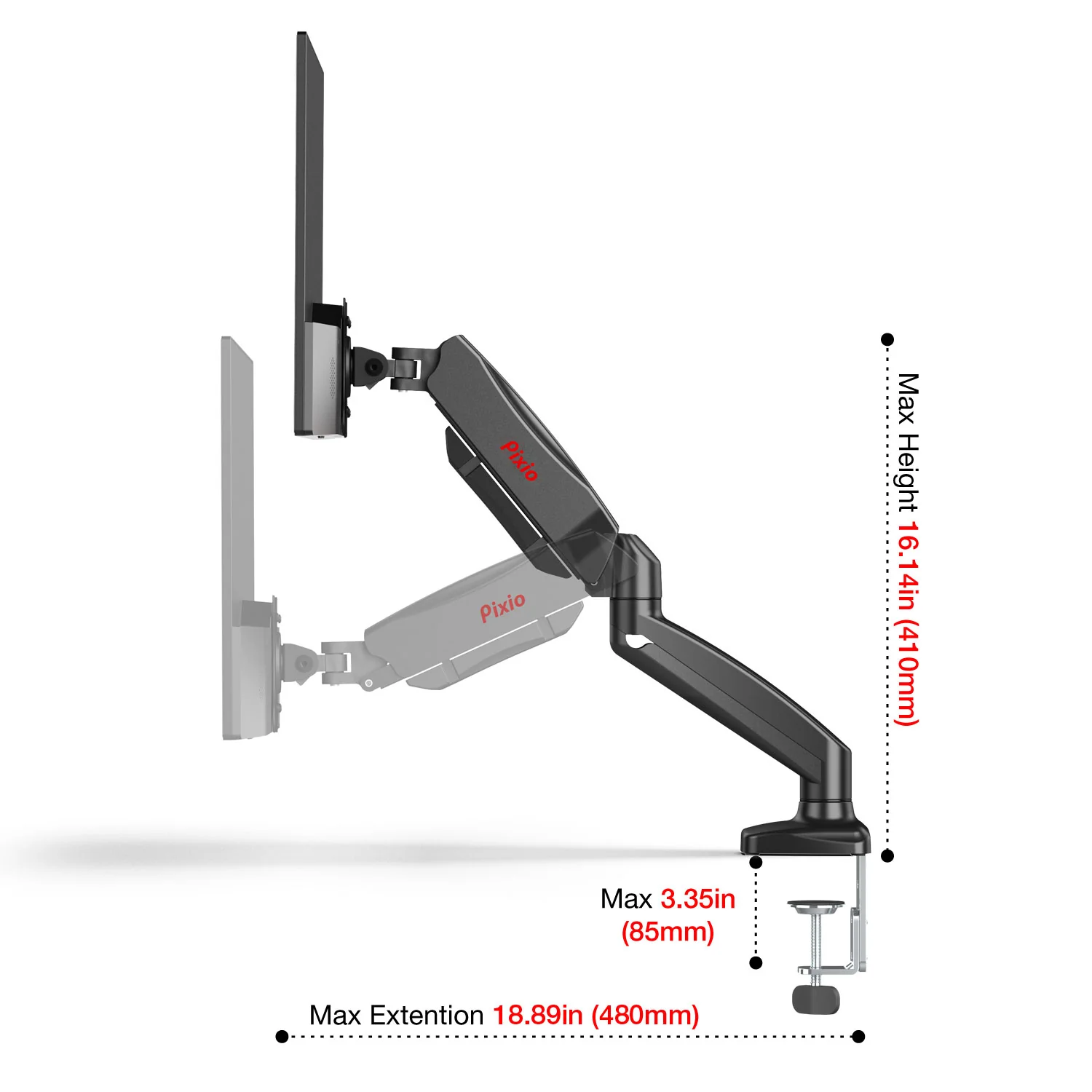 PS1D Dual Monitor Arm Mount - Image 4