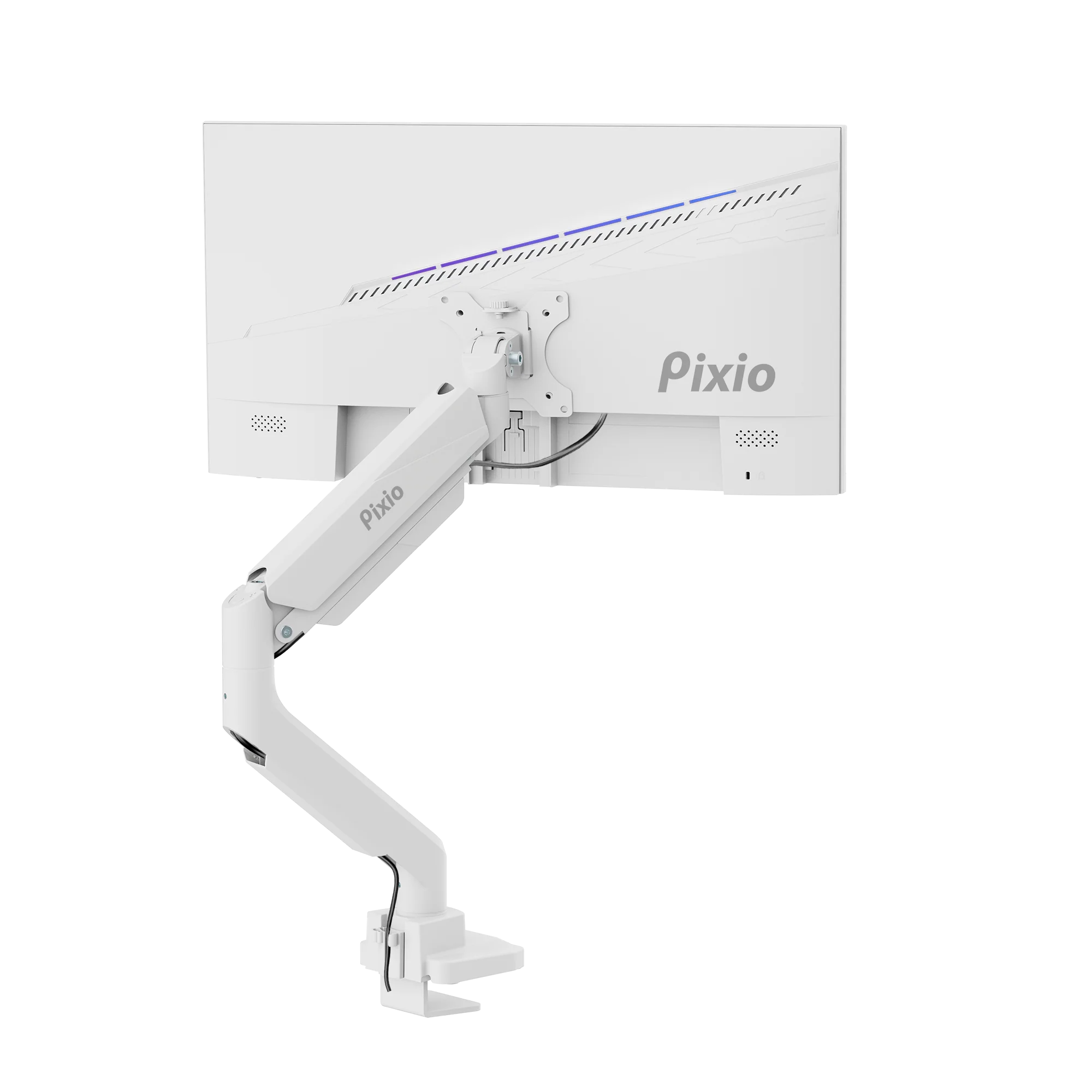 PS2S White Heavy-Duty Single Monitor Arm Mount - Certified Refurbished - Image 11